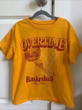 Overtime Basketball Short Sleeve Tee - Yellow